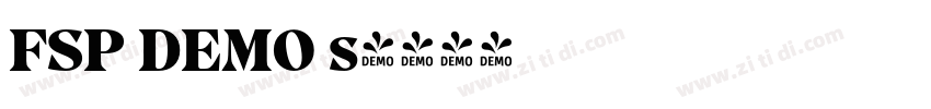 FSP DEMO s字体转换